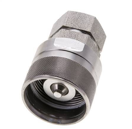 Stainless Steel DN 12.5 Hydraulic Coupling Plug G 1/2 inch Female Threads ISO 14541 D M36 x 2
