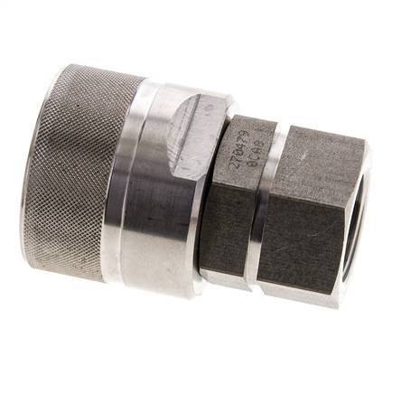 Stainless Steel DN 20 Hydraulic Coupling Plug G 3/4 inch Female Threads ISO 14541 D M42 x 2