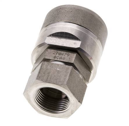 Stainless Steel DN 20 Hydraulic Coupling Plug G 3/4 inch Female Threads ISO 14541 D M42 x 2