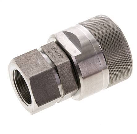 Stainless Steel DN 20 Hydraulic Coupling Plug G 3/4 inch Female Threads ISO 14541 D M42 x 2
