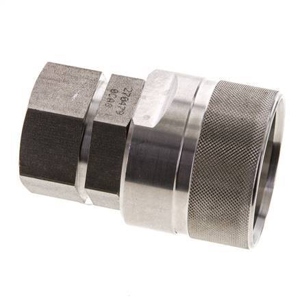 Stainless Steel DN 20 Hydraulic Coupling Plug G 3/4 inch Female Threads ISO 14541 D M42 x 2
