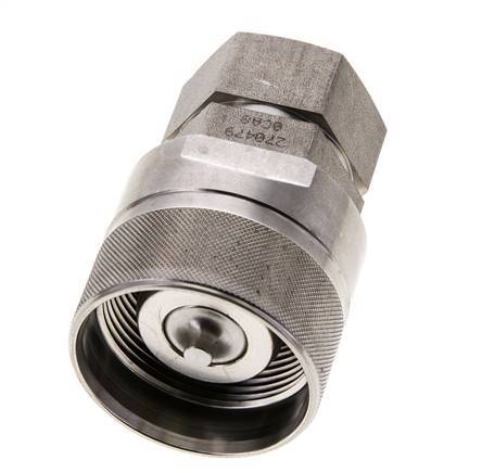 Stainless Steel DN 20 Hydraulic Coupling Plug G 3/4 inch Female Threads ISO 14541 D M42 x 2