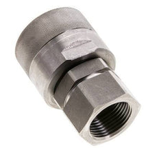 Stainless Steel DN 25 Hydraulic Coupling Plug G 1 inch Female Threads D M48 x 3