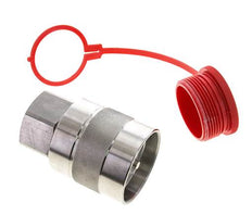 Stainless Steel DN 31.5 Hydraulic Coupling Plug G 1 1/2 inch Female Threads D M70 x 3