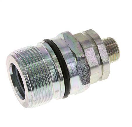 Steel DN 12.5 Hydraulic Coupling Socket 10 mm L Compression Ring ISO 14541/8434-1 D M36 x 2