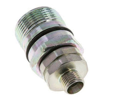 Steel DN 12.5 Hydraulic Coupling Socket 10 mm L Compression Ring ISO 14541/8434-1 D M36 x 2