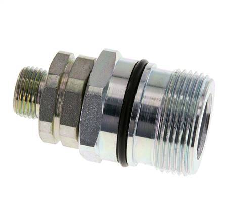 Steel DN 12.5 Hydraulic Coupling Socket 12 mm L Compression Ring ISO 14541/8434-1 D M36 x 2