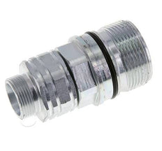 Steel DN 20 Hydraulic Coupling Socket 18 mm L Compression Ring ISO 14541/8434-1 D M42 x 2