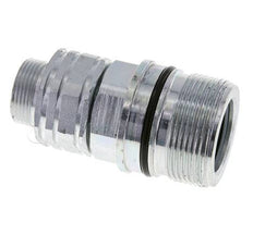 Steel DN 20 Hydraulic Coupling Socket 18 mm L Compression Ring ISO 14541/8434-1 D M42 x 2