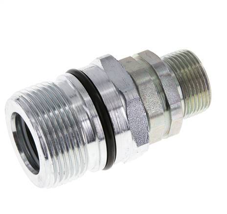 Steel DN 12.5 Hydraulic Coupling Socket 16 mm S Compression Ring ISO 14541/8434-1 D M36 x 2