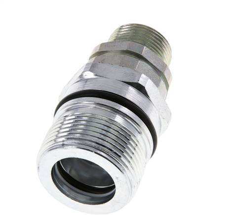Steel DN 12.5 Hydraulic Coupling Socket 16 mm S Compression Ring ISO 14541/8434-1 D M36 x 2