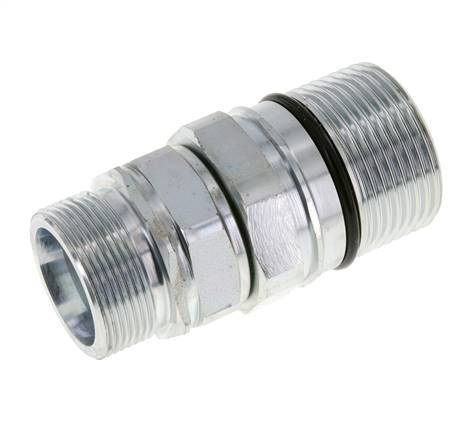 Steel DN 25 Hydraulic Coupling Socket 30 mm S Compression Ring ISO 8434-1 D M48 x 3