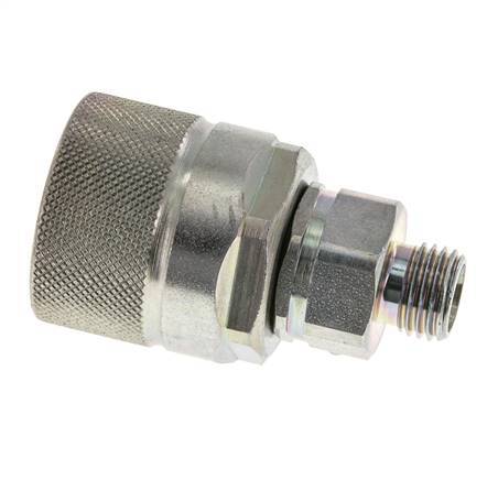 Steel DN 10 Hydraulic Coupling Plug 8 mm L Compression Ring ISO 14541/8434-1 D M28 x 2