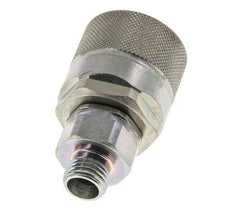 Steel DN 10 Hydraulic Coupling Plug 8 mm L Compression Ring ISO 14541/8434-1 D M28 x 2