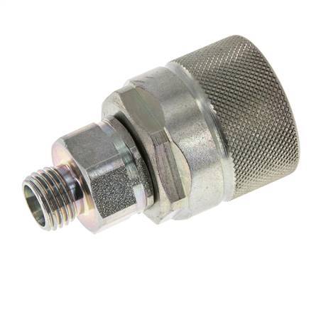 Steel DN 10 Hydraulic Coupling Plug 8 mm L Compression Ring ISO 14541/8434-1 D M28 x 2