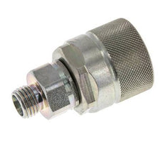 Steel DN 10 Hydraulic Coupling Plug 8 mm L Compression Ring ISO 14541/8434-1 D M28 x 2