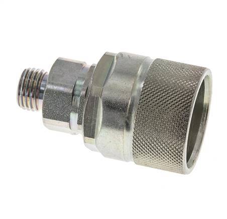 Steel DN 10 Hydraulic Coupling Plug 8 mm L Compression Ring ISO 14541/8434-1 D M28 x 2