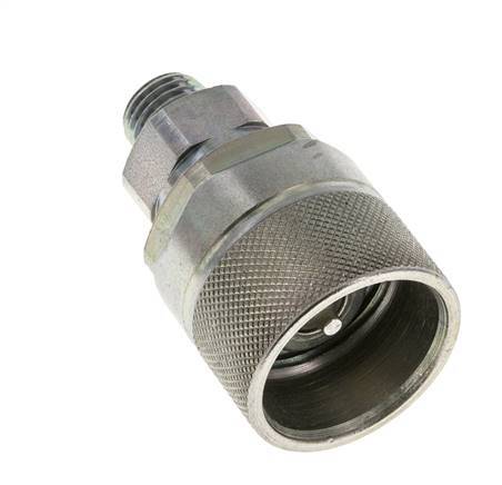 Steel DN 10 Hydraulic Coupling Plug 8 mm L Compression Ring ISO 14541/8434-1 D M28 x 2