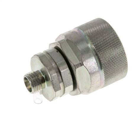 Steel DN 12.5 Hydraulic Coupling Plug 8 mm L Compression Ring ISO 14541/8434-1 D M36 x 2