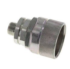 Steel DN 12.5 Hydraulic Coupling Plug 10 mm L Compression Ring ISO 14541/8434-1 D M36 x 2