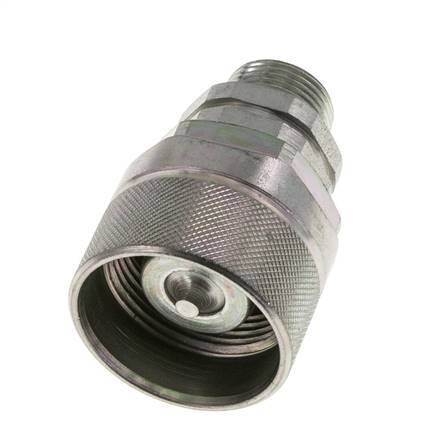 Steel DN 12.5 Hydraulic Coupling Plug 15 mm L Compression Ring ISO 14541/8434-1 D M36 x 2