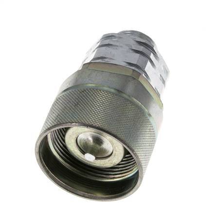 Steel DN 20 Hydraulic Coupling Plug 15 mm L Compression Ring ISO 14541/8434-1 D M42 x 2