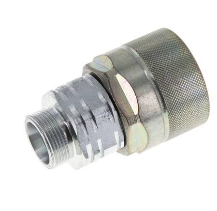 Steel DN 20 Hydraulic Coupling Plug 18 mm L Compression Ring ISO 14541/8434-1 D M42 x 2