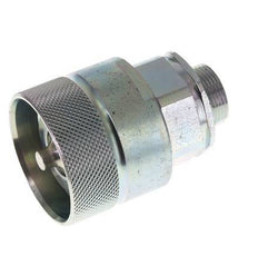 Steel DN 25 Hydraulic Coupling Plug 18 mm L Compression Ring ISO 8434-1 D M48 x 3