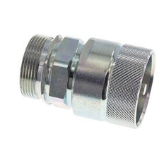 Steel DN 25 Hydraulic Coupling Plug 35 mm L Compression Ring ISO 8434-1 D M48 x 3