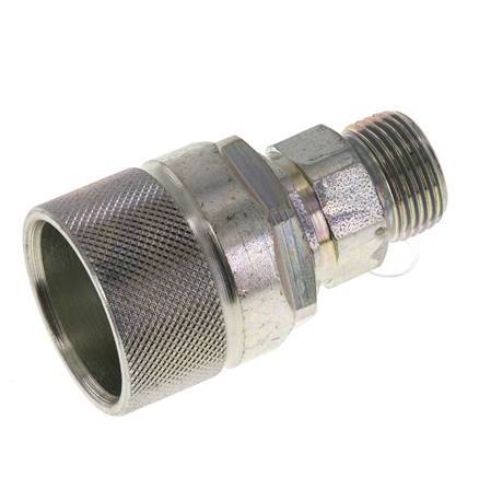 Steel DN 10 Hydraulic Coupling Plug 12 mm S Compression Ring ISO 14541/8434-1 D M28 x 2