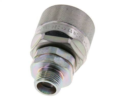 Steel DN 12.5 Hydraulic Coupling Plug 12 mm S Compression Ring ISO 14541/8434-1 D M36 x 2