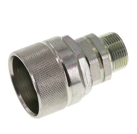 Steel DN 12.5 Hydraulic Coupling Plug 16 mm S Compression Ring ISO 14541/8434-1 D M36 x 2