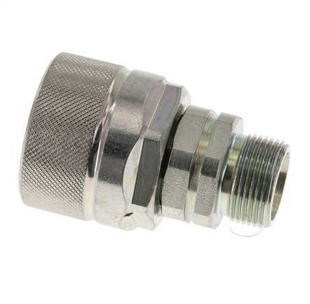 Steel DN 12.5 Hydraulic Coupling Plug 16 mm S Compression Ring ISO 14541/8434-1 D M36 x 2