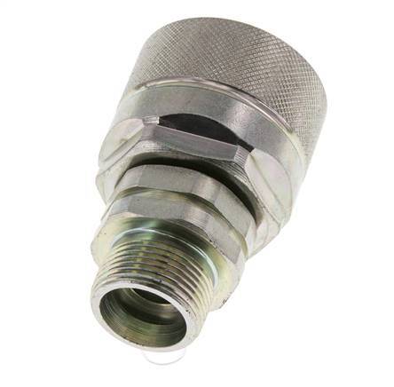 Steel DN 12.5 Hydraulic Coupling Plug 16 mm S Compression Ring ISO 14541/8434-1 D M36 x 2