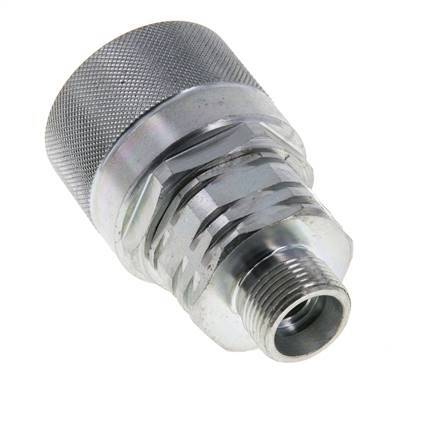 Steel DN 20 Hydraulic Coupling Plug 14 mm S Compression Ring ISO 14541/8434-1 D M42 x 2