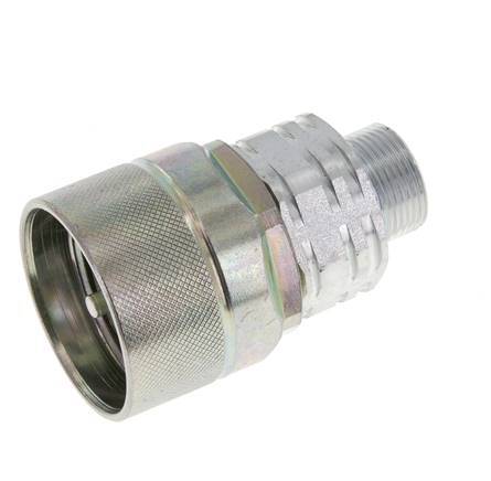 Steel DN 20 Hydraulic Coupling Plug 16 mm S Compression Ring ISO 14541/8434-1 D M42 x 2