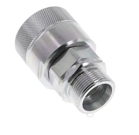 Steel DN 25 Hydraulic Coupling Plug 25 mm S Compression Ring ISO 8434-1 D M48 x 3