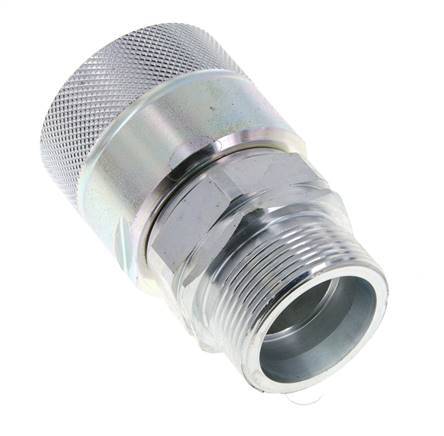 Steel DN 25 Hydraulic Coupling Plug 30 mm S Compression Ring ISO 8434-1 D M48 x 3