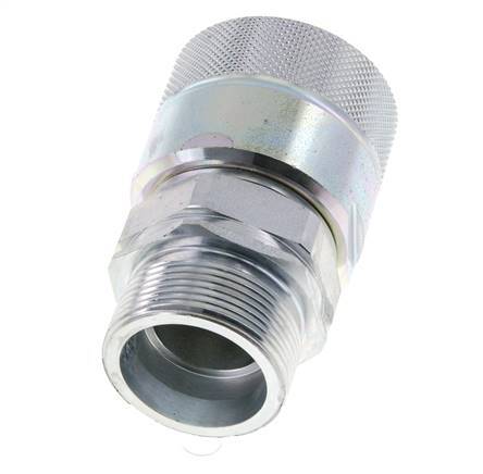 Steel DN 25 Hydraulic Coupling Plug 30 mm S Compression Ring ISO 8434-1 D M48 x 3