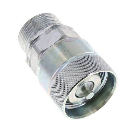 Steel DN 25 Hydraulic Coupling Plug 30 mm S Compression Ring ISO 8434-1 D M48 x 3