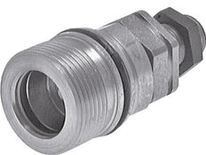 Steel DN 25 Hydraulic Coupling Socket 20 mm S Compression Ring Bulkhead ISO 8434-1 D M48 x 3
