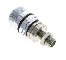 Steel DN 12.5 Hydraulic Coupling Socket 10 mm L Compression Ring Bulkhead ISO 14541/8434-1 D M36 x 2