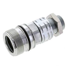 Steel DN 20 Hydraulic Coupling Socket 18 mm L Compression Ring Bulkhead ISO 14541/8434-1 D M42 x 2