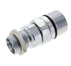 Steel DN 25 Hydraulic Coupling Socket 28 mm L Compression Ring Bulkhead ISO 8434-1 D M48 x 3