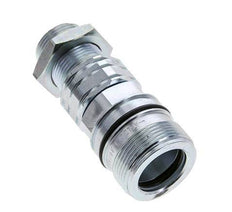 Steel DN 20 Hydraulic Coupling Socket 20 mm S Compression Ring Bulkhead ISO 14541/8434-1 D M42 x 2