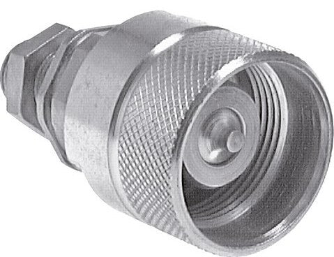 Steel DN 25 Hydraulic Coupling Plug 25 mm S Compression Ring Bulkhead ISO 8434-1 D M48 x 3
