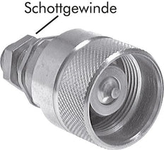 Steel DN 12.5 Hydraulic Coupling Plug 10 mm S Compression Ring Bulkhead ISO 14541/8434-1 D M36 x 2