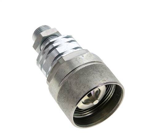 Steel DN 20 Hydraulic Coupling Plug 12 mm L Compression Ring Bulkhead ISO 14541/8434-1 D M42 x 2
