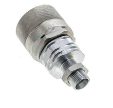 Steel DN 20 Hydraulic Coupling Plug 12 mm L Compression Ring Bulkhead ISO 14541/8434-1 D M42 x 2