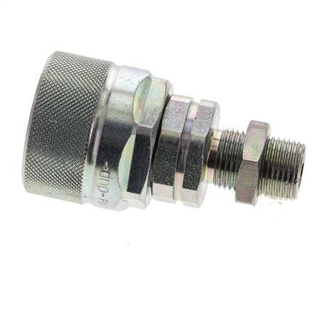 Steel DN 12.5 Hydraulic Coupling Plug 10 mm S Compression Ring Bulkhead ISO 14541/8434-1 D M36 x 2